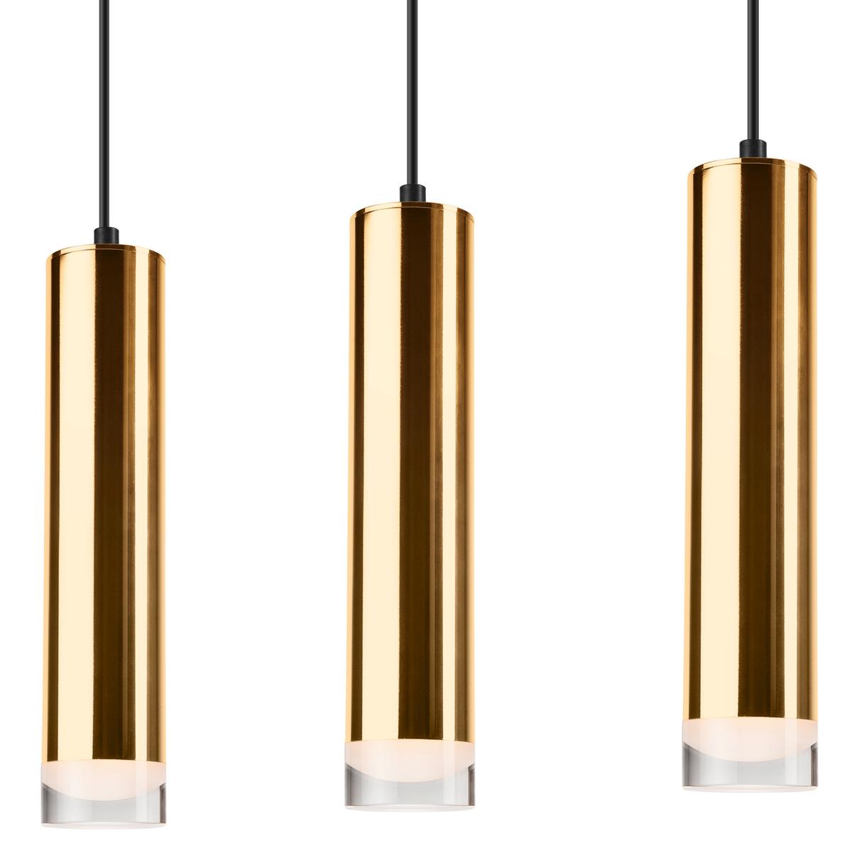 Hängeleuchte 39589 Diego Gold - Goldfarben, Design, Metall (90/50/90cm)