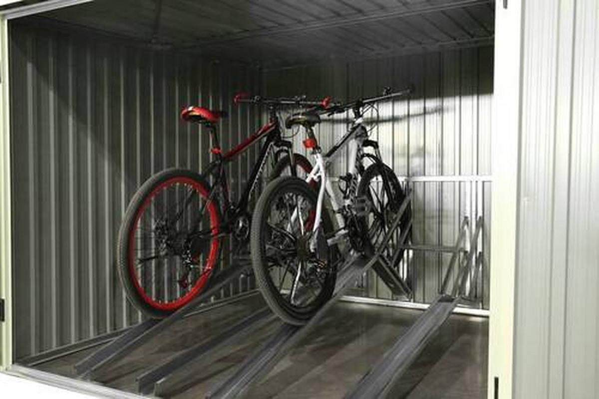 Fahrradgarage Fahrradgarage Und Aufbew. Box - Anthrazit, Basics, Metall (203/158/200cm)