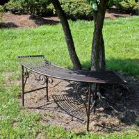 Bogenbank Gusseisen 2-sitzer Fuego, Rostfarben - Rostfarben, MODERN, Metall (125/47/46,5cm)