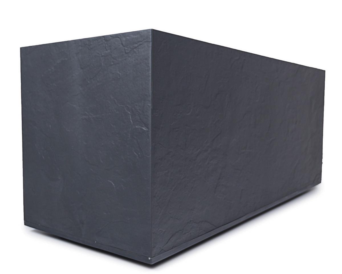 Übertopf Kunststoff Anthrazit Wetter-/ und Uv-Beständig - Anthrazit, Basics, Kunststoff (100/43/40cm)