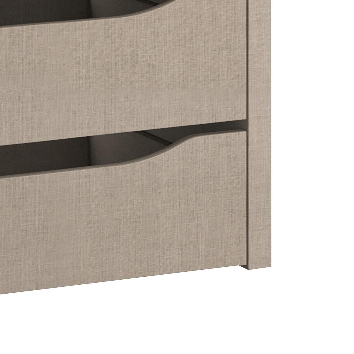 Schubkasteneinsatz Miami B: 66 cm, Grau, Mit 2 Laden - Grau (66/39/45cm)