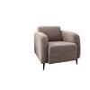 Polstersessel mit Armlehnen Marone, Beige, B: 85 cm - Beige/Schwarz, MODERN, Textil (85/76/90cm) - Livetastic