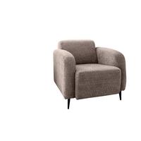 Polstersessel Mit Armlehnen Marone, Beige, B: 85 Cm - Beige/Schwarz, MODERN, Textil (85/76/90cm) - Livetastic