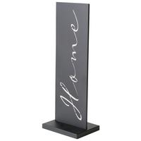 Dekorační tabule HOME I - černá, Konvenční, kov (20/15/55cm) - Mömax