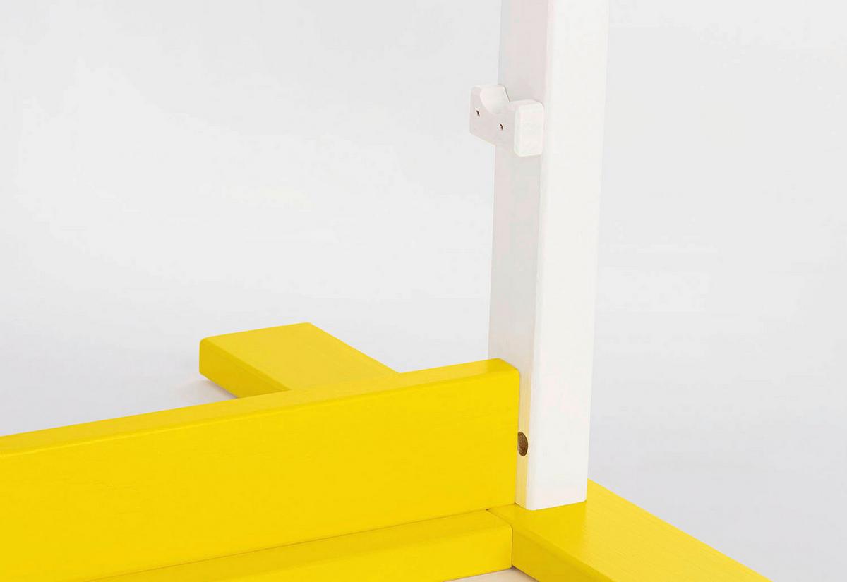 Hindernisparcour Hoppe - Gelb, Basics, Holz (92/67/50cm) - Pinolino