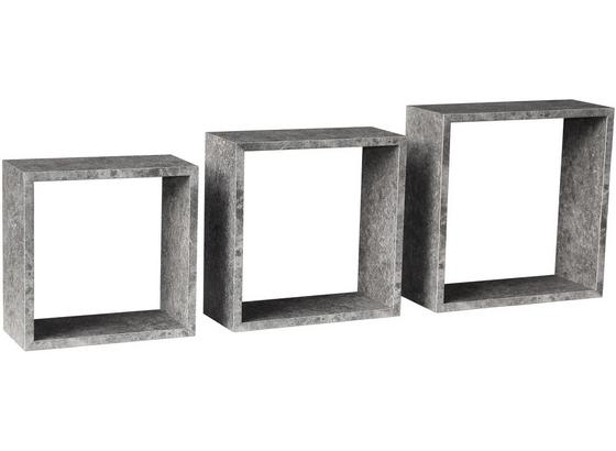 Hängeregal Simple 3-Teilig, Betonoptik Dekor - Grau, MODERN, Holzwerkstoff (30/30/12cm) Hängeregal Simple 3-Teilig, Betonoptik Dekor - Grau, MODERN, Holzwerkstoff (30/30/12cm)