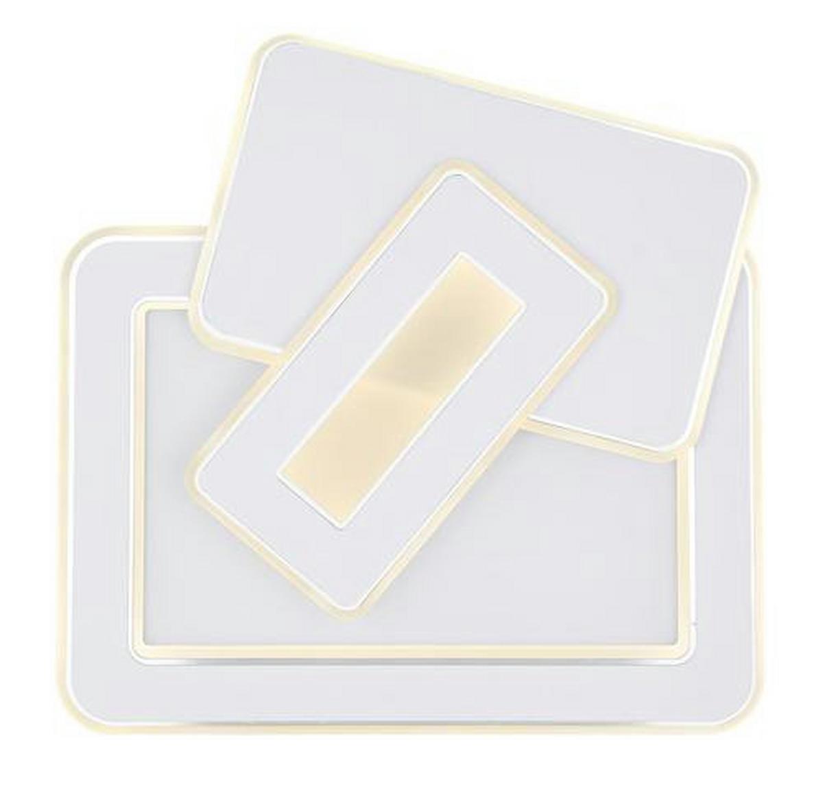 Led-deckenleuchte 48548sh - Weiß, Design, Kunststoff/Metall (49/48,5/6,8cm) - Globo