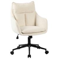 Drehstuhl Siena Beige B: 58 cm - Beige/Schwarz, MODERN, Kunststoff/Textil (58/85-93/58cm) - MID.YOU