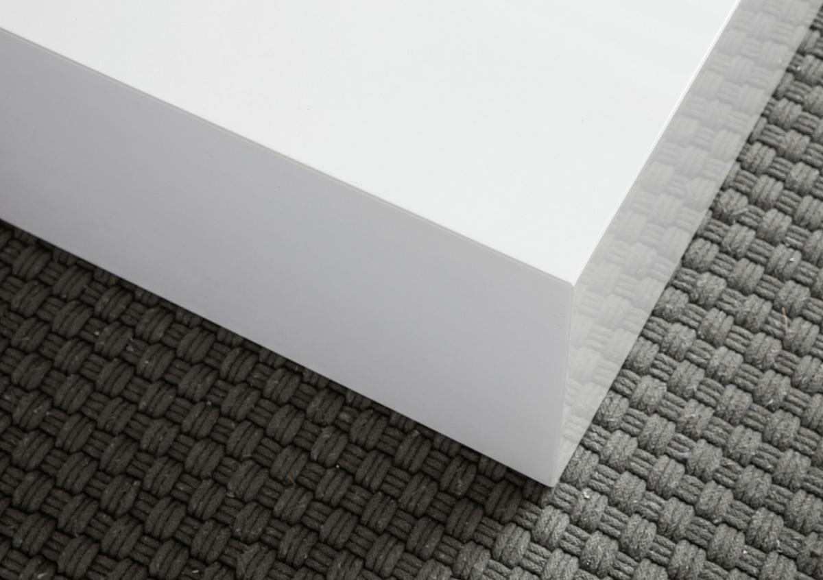 Konferenční stůl bílý - bílá, Moderní, kompozitní dřevo (60/30/60cm) - MID.YOU