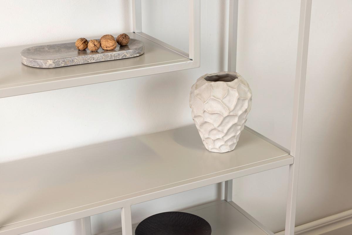 Bücherwand Staal - Beige, Design, Metall (85/188/35cm) - Livetastic