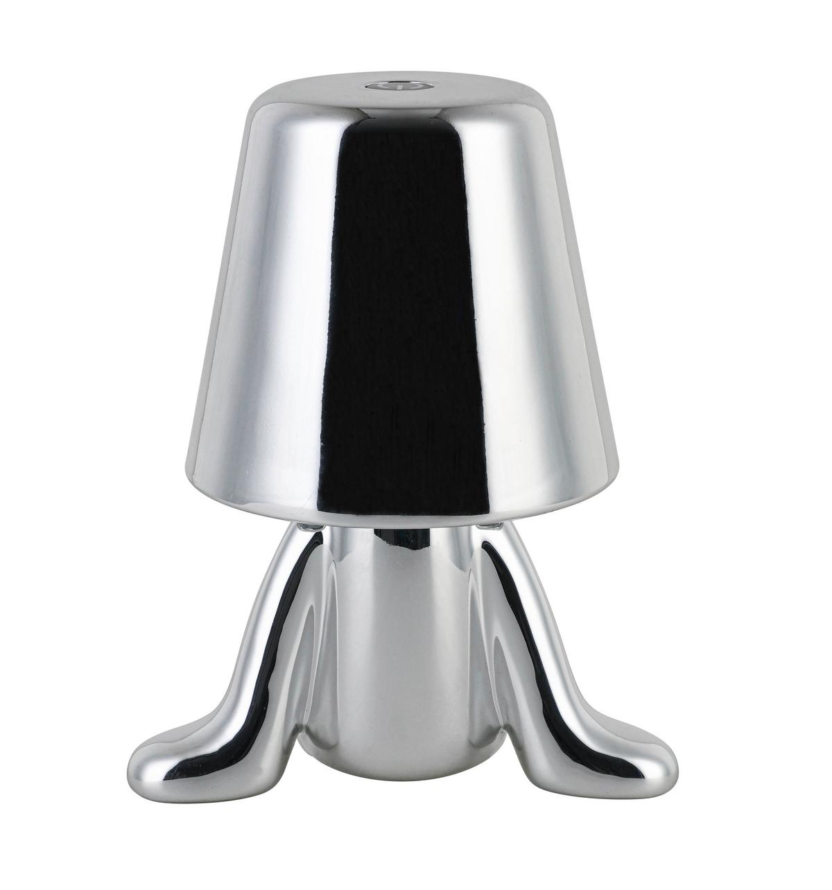 DEKORAČNÉ LED SVIETIDLO FESCH - chrómová, Modern, kov/plast (13/9,5/18cm) - Mömax