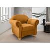 Sessel Torello Goldfarben B: 90cm - Wildeiche/Goldfarben, KONVENTIONELL, Textil (90/84/80cm) - Livetastic