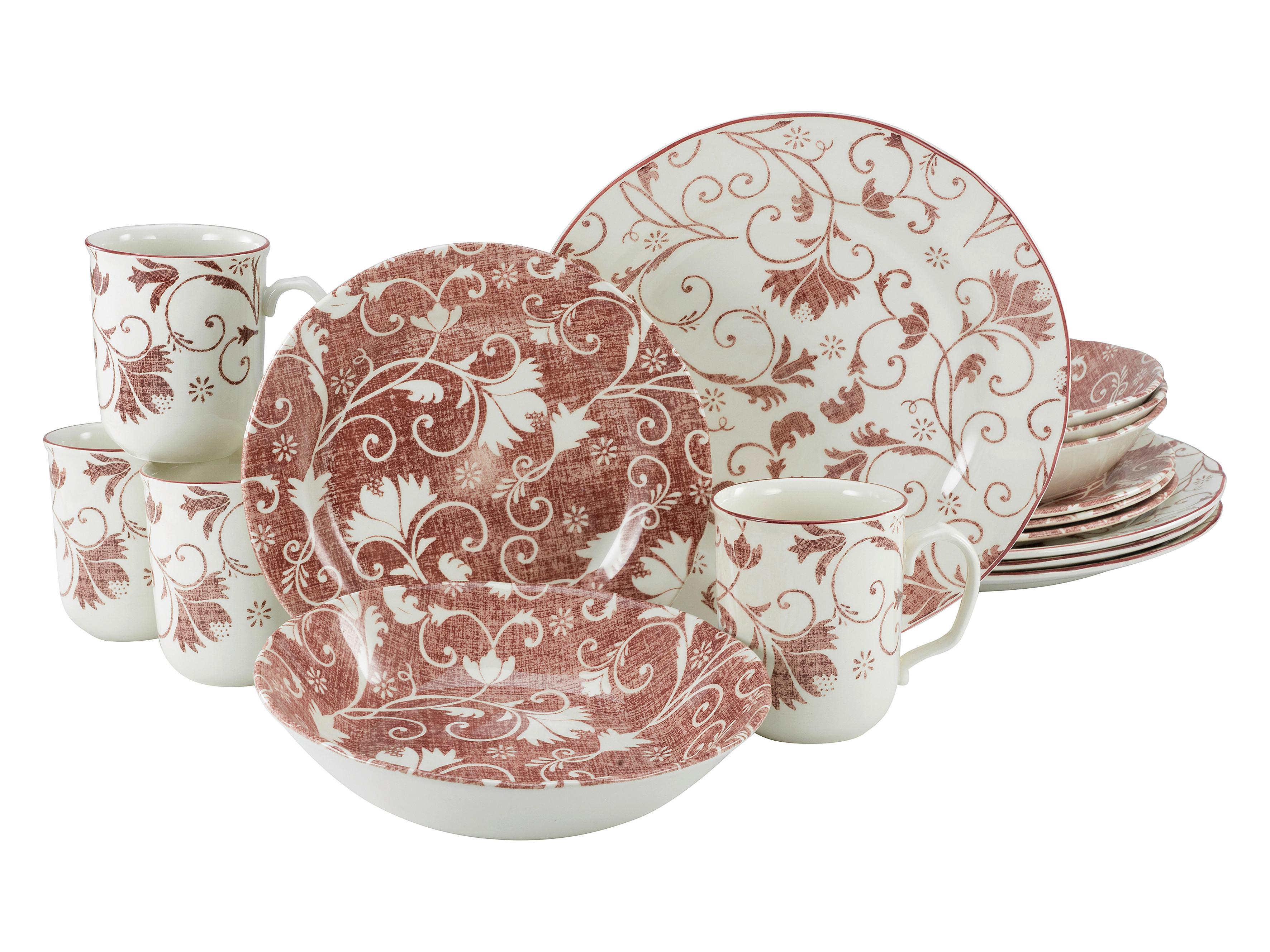 Kombiservice Steingut 4 Personen Geschirr Set - Multicolor, Keramik (44/27/40cm) - Creatable