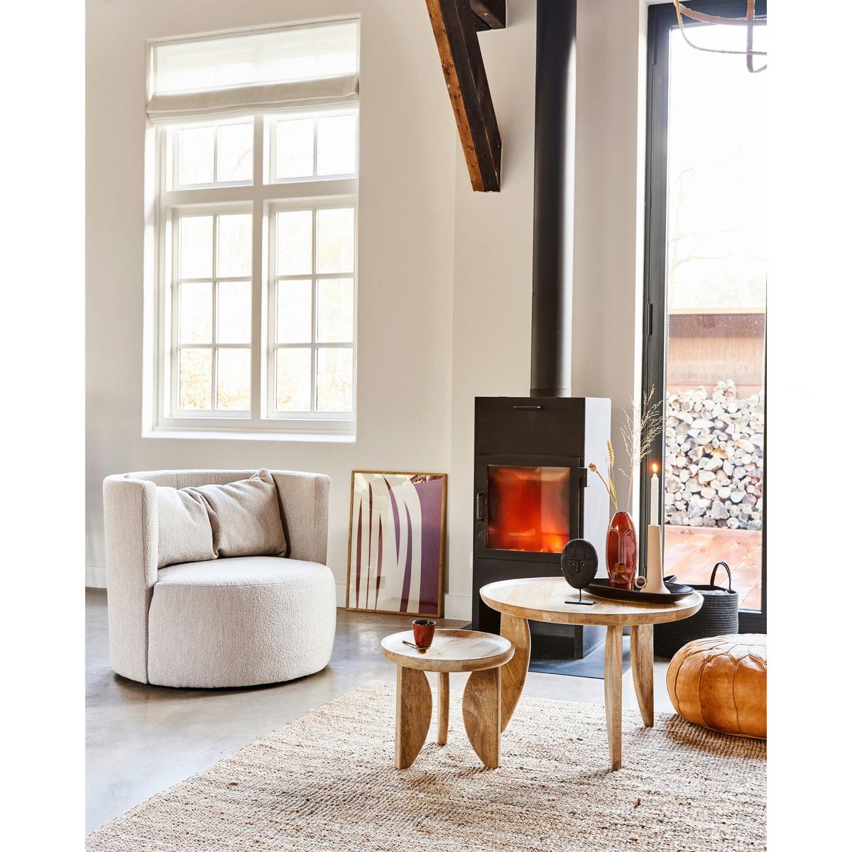 Sessel Explore Naturfarben B: 96cm - Schwarz/Naturfarben, Design, Textil (96/81/92cm) - Livetastic