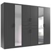 Šatníková skriňa DILLINGEN - čierna/grafitová, Konventionell, kompozitné drevo/plast (270/208/58cm) - Mömax
