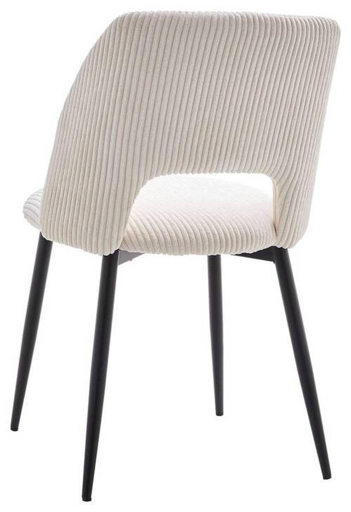 Židle Zoe béžová - černá/béžová, Lifestyle, kov/textil (51/82/57cm) - Mömax