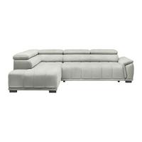 Rohová sedačka GRINALDI, levá, písková - černá/pískové barvy, Moderní, textil/plast (206/283cm) - Premium Living