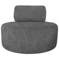 Relaxsessel Moss Dunkelgrau B: 88 cm - Dunkelgrau/Schwarz, Basics, Textil (88/70/88cm) - Livetastic