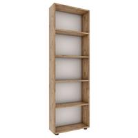 Regal Bulas Honigeiche Dekor B: 56cm - Honigeiche/Schwarz, Basics, Holzwerkstoff (56/169/20cm) - MID.YOU