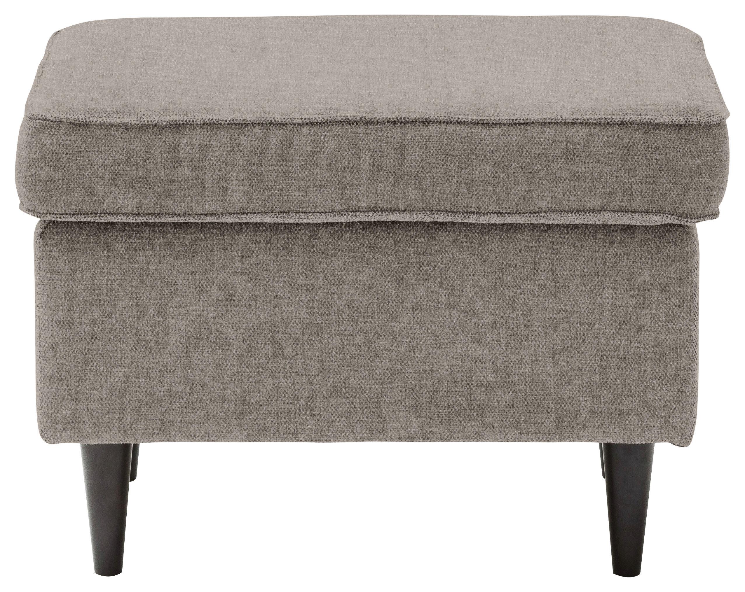 Hocker Oskar Sandfarben B: 63 Cm - Sandfarben/Schwarz, Basics, Textil (63/43/42cm) - MID.YOU