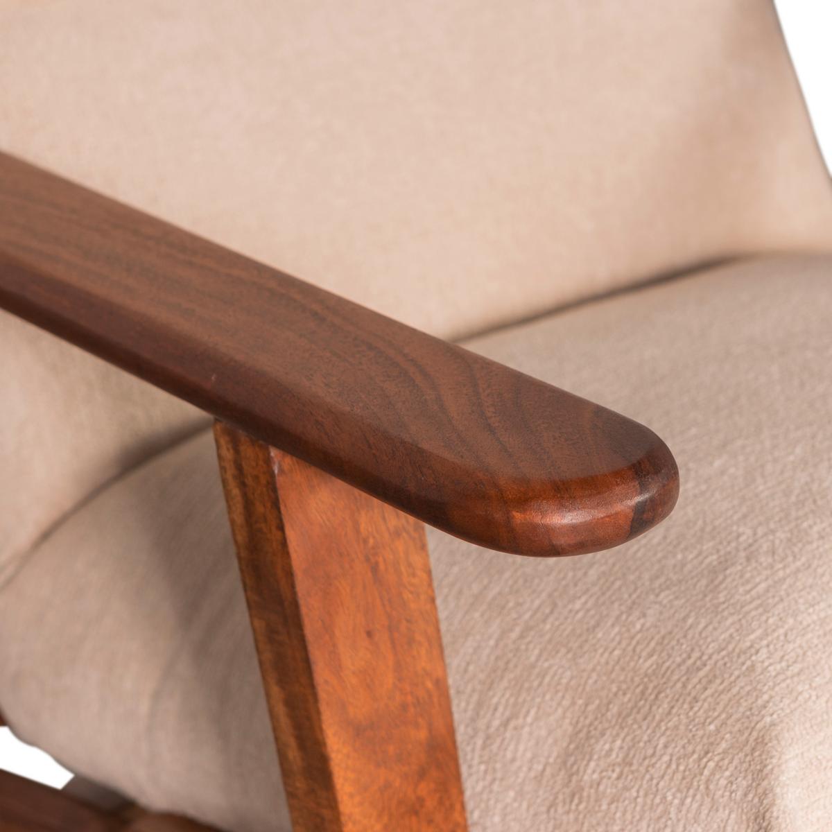 Sessel Houston Naturfarben B: 71 cm - Naturfarben/Akaziefarben, Design, Holz/Textil (71/86/71cm) - Livetastic