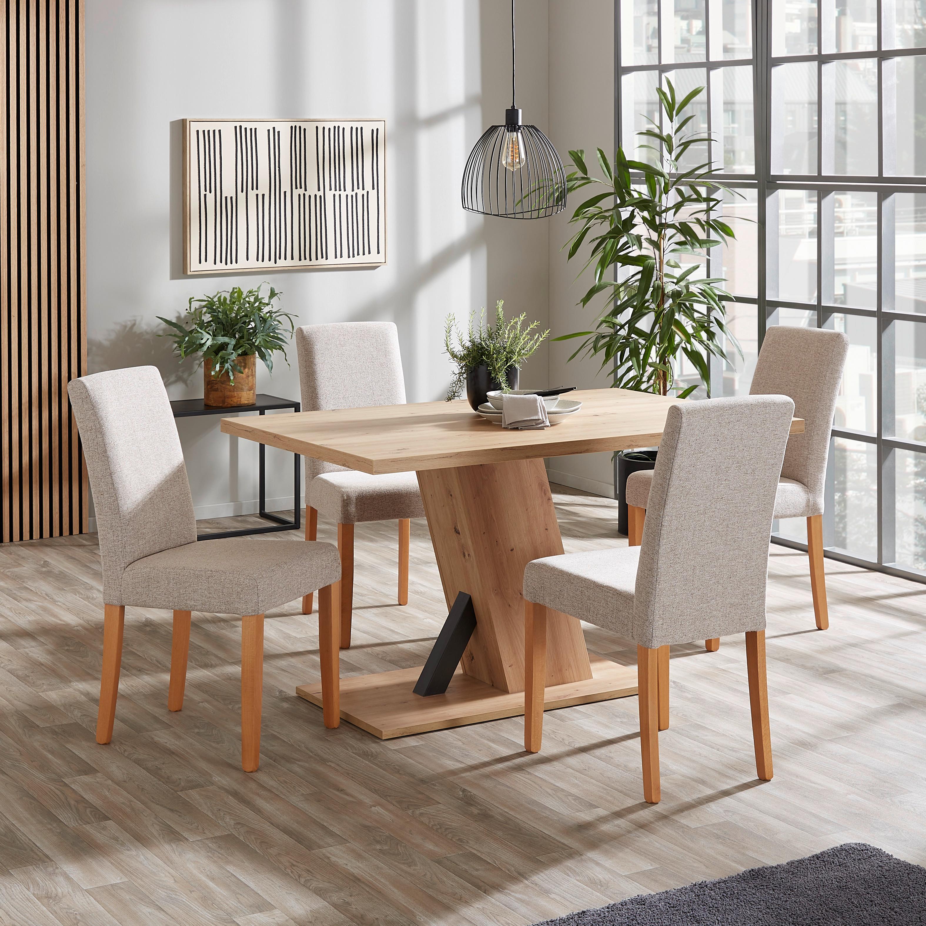 Esstisch Severin 138x90 Cm Eichefarben - Eichefarben, MODERN, Holzwerkstoff (138/76/90cm)