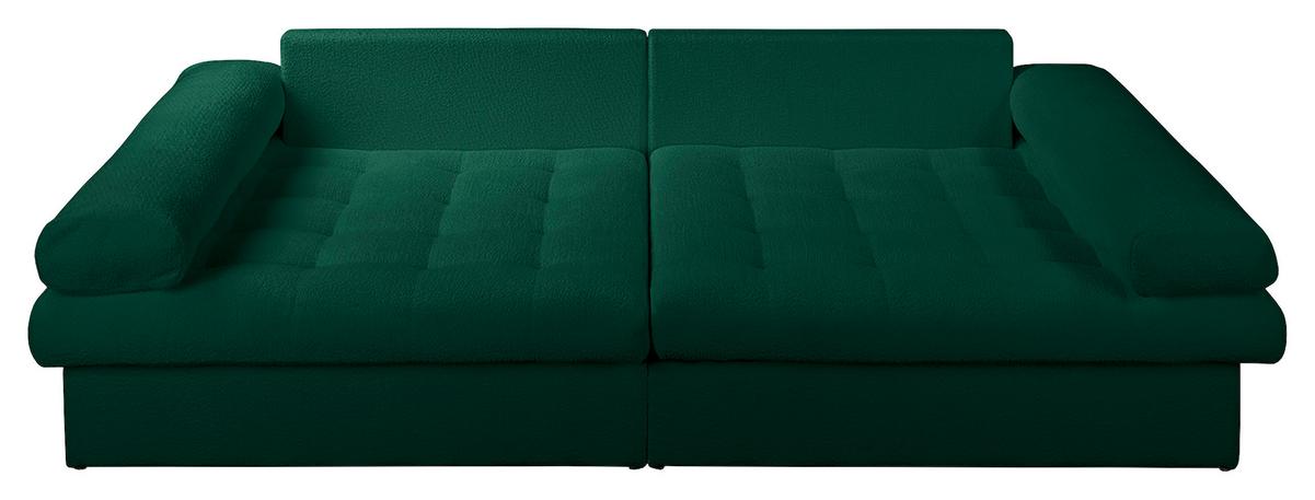 Bigsofa Naomi Grün B: 284 Cm - Schwarz/Grün, Design, Textil (284/94/148cm) - Livetastic