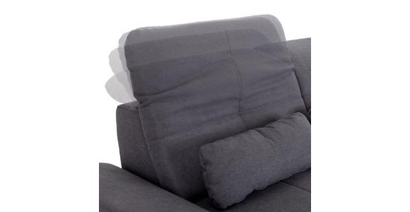 Ecksofa mit Schlaffunktion Paso, Webstoff - Chromfarben/Grau, MODERN, Textil (315/260cm) - Luca Bessoni