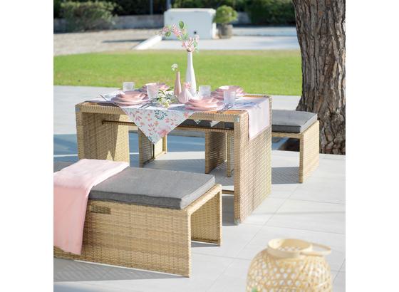 Multifunkční Zahradní Nábytek Mykonos - antracitová/hnědá, kov/textil - Modern Living Multifunkční Zahradní Nábytek Mykonos - antracitová/hnědá, kov/textil - Modern Living