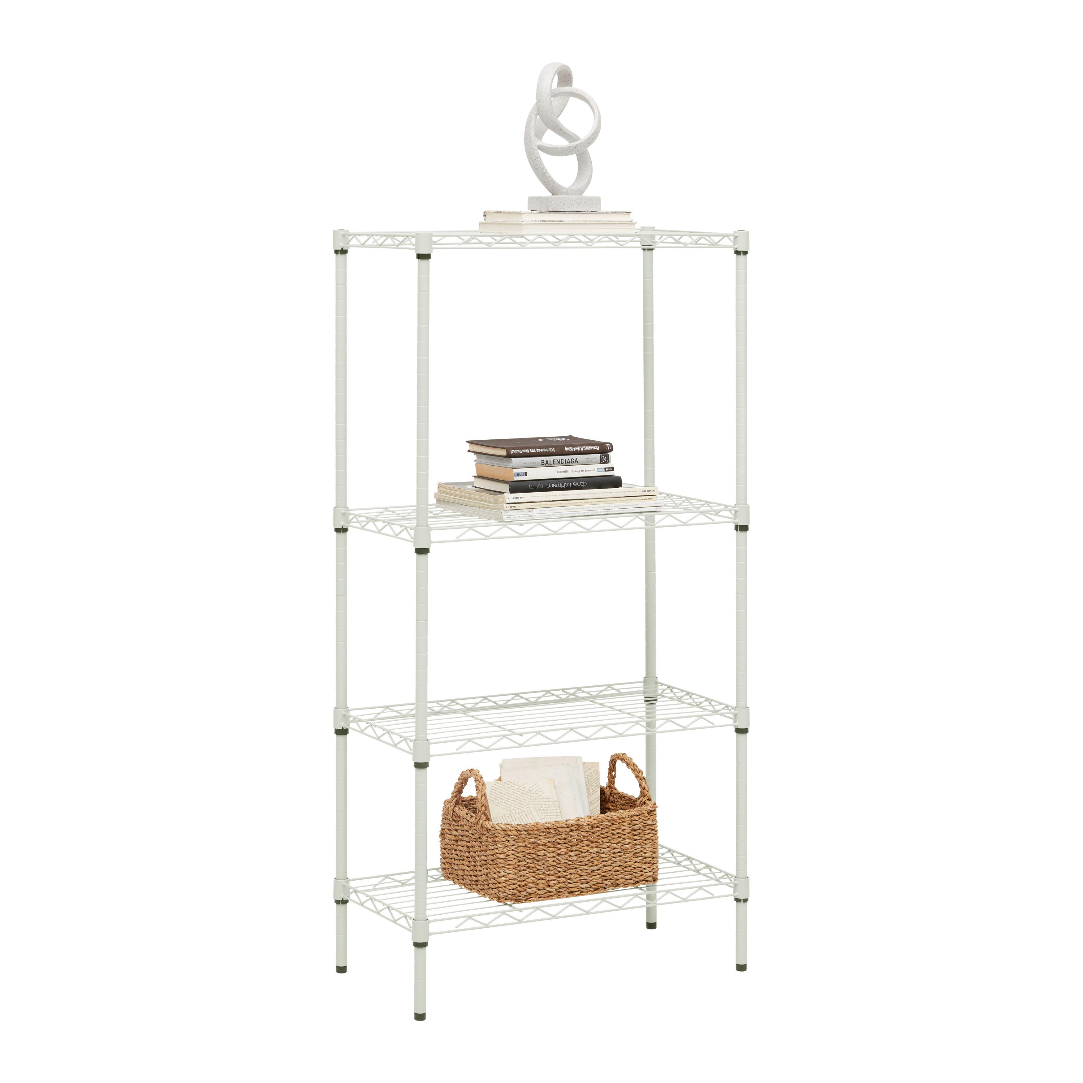 Regál ARONA - čierna/kašmírová, Modern, kov/plast (60/121,5/29,5cm) - Mömax