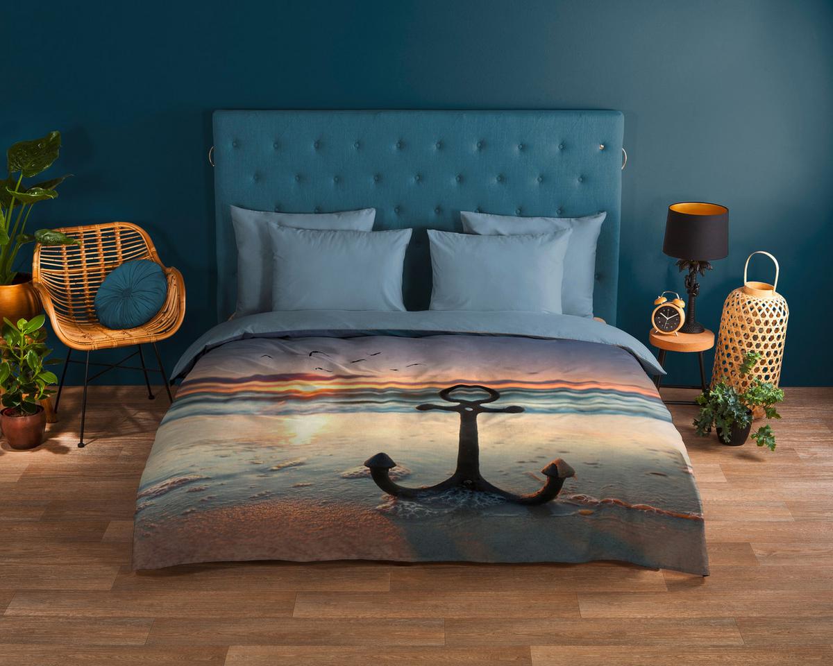 WENDEBETTWÄSCHE MAR - Multicolor, Design, Textil (140/200cm)