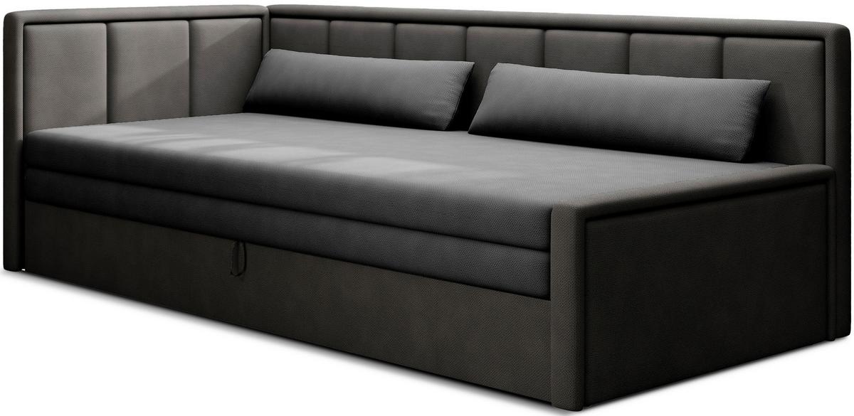 Récamiere Fulgeo Anthrazit/schwarz B: 82 Cm - Anthrazit/Schwarz, Design, Textil (82/77/214cm) - MID.YOU