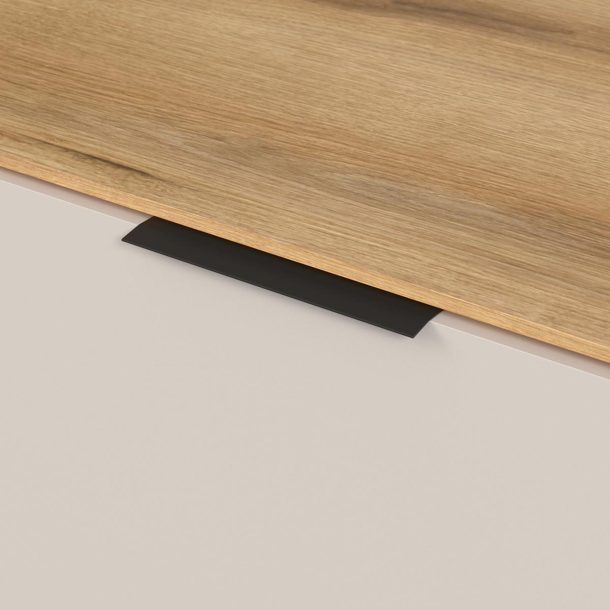 Tv-Element King Eichefarben/Kachmir B: 200 cm - Kaschmir/Eichefarben, MODERN, Holzwerkstoff (200/54/40cm)