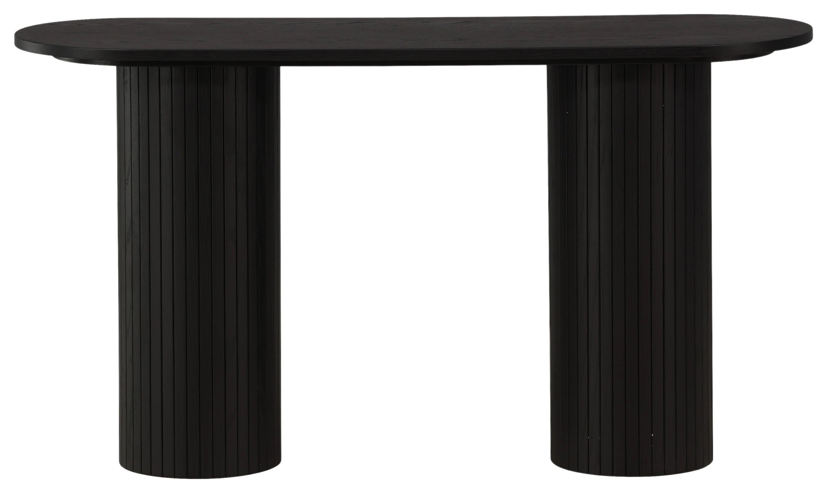 Konsole Bianca - Schwarz, Design, Holzwerkstoff (130/40/72cm) - Livetastic