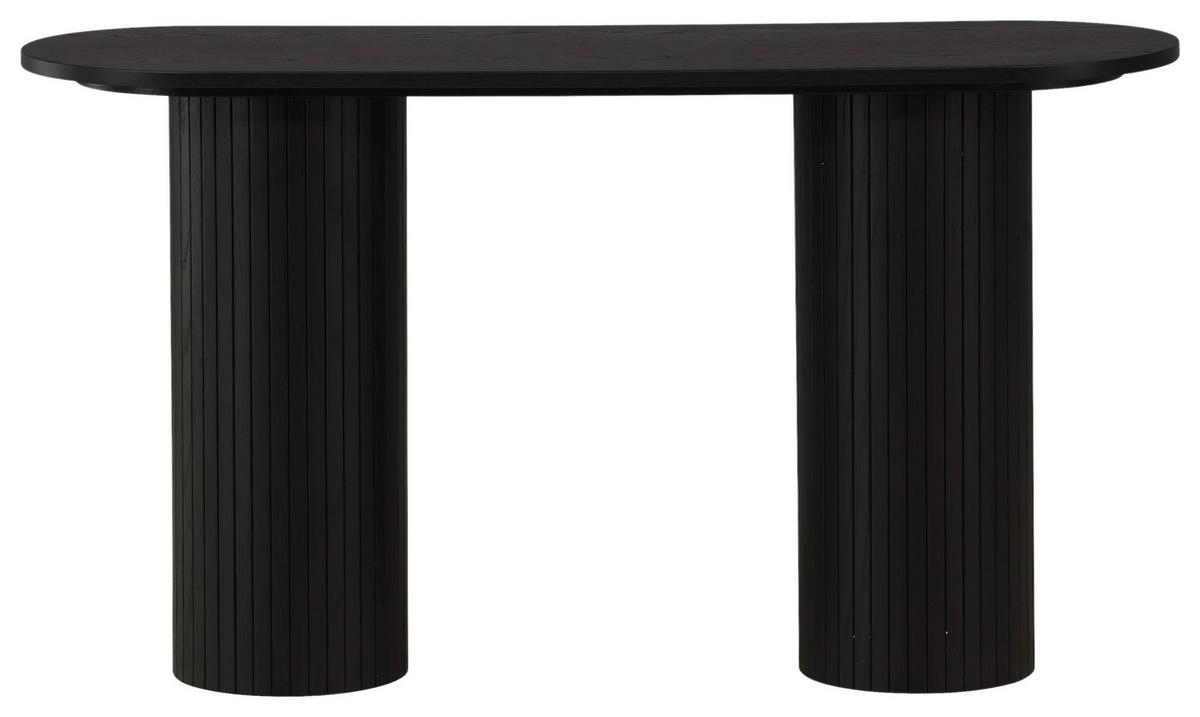 Konsole Bianca - Schwarz, Design, Holzwerkstoff (130/40/72cm) - Livetastic