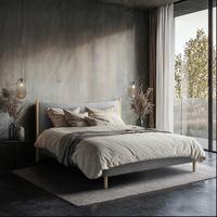 Polsterbett Nature Anthrazit Lf: 180x200 Cm - Anthrazit/Buchefarben, MODERN, Holz/Holzwerkstoff (180/200cm) - MID.YOU