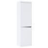 Schrank Turino Neo Weiß/Graphit B: 54 cm - Graphitfarben/Weiß, Trend, Holzwerkstoff (54/196,5/39,9cm)