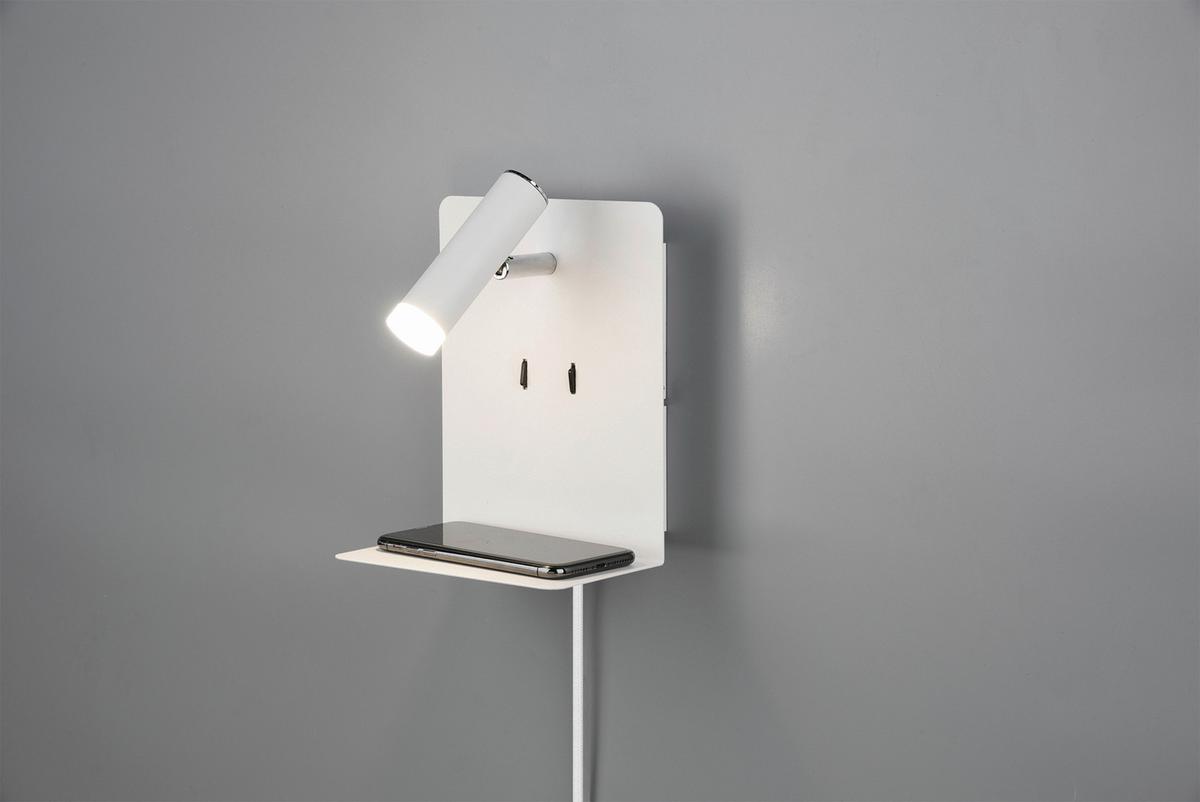 LED-Wandleuchte 222570231 Element - Weiß, Basics, Metall (20/16/14cm) - Trio Leuchten