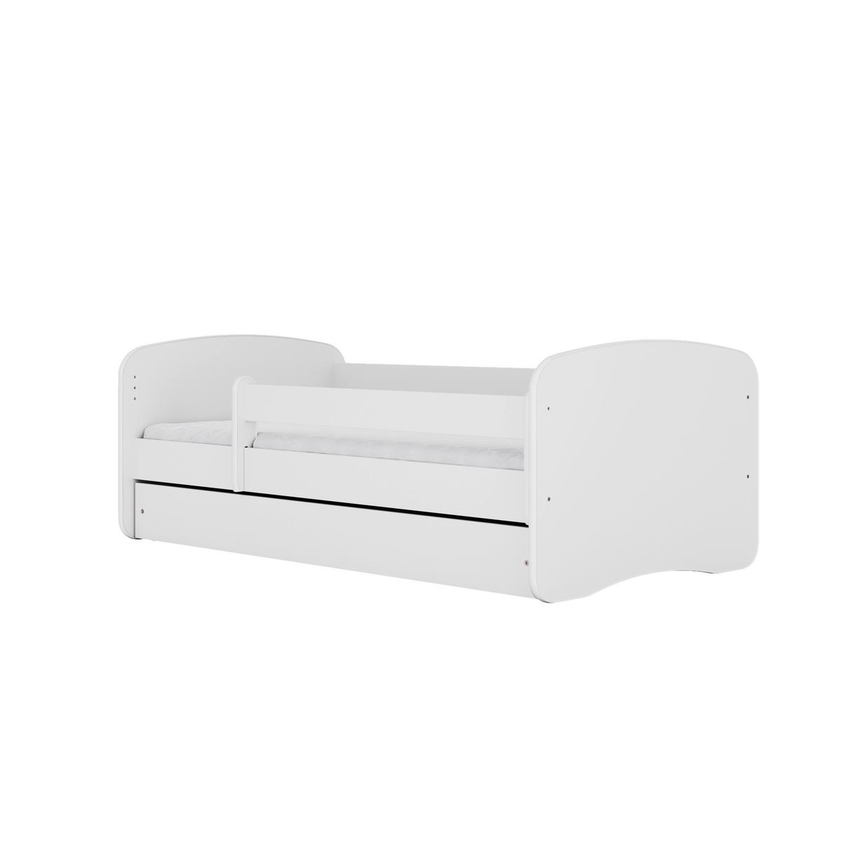 Kinder-/Juniorbett Babydreams Inkl. Matratze 80x160 - Birkefarben/Weiß, MODERN, Holz/Holzwerkstoff (80/160cm) - MID.YOU
