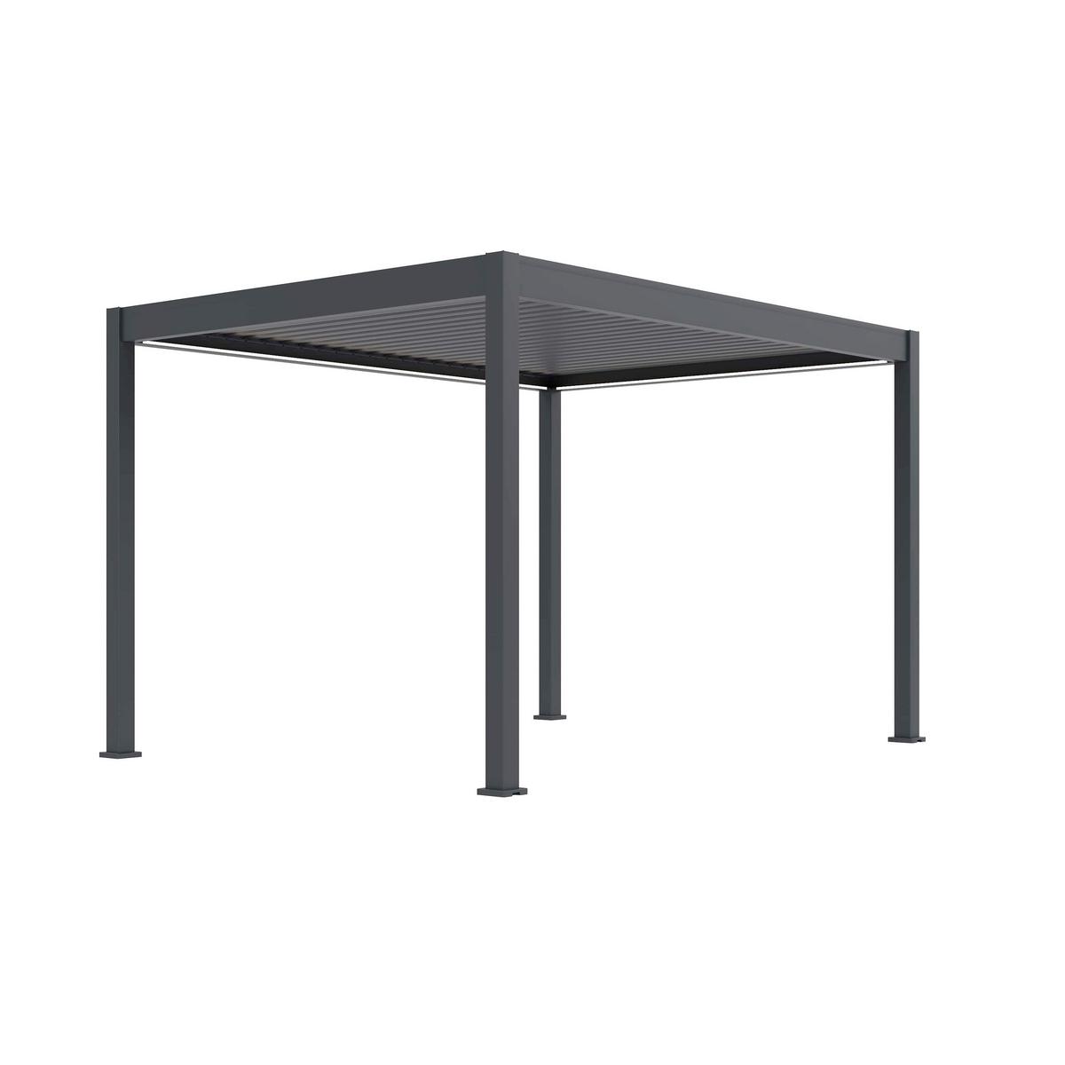 Pergola 300x400 Cm Wetterbeständig, Graphitfarben - Graphitfarben, Basics, Metall (300/400/255cm)