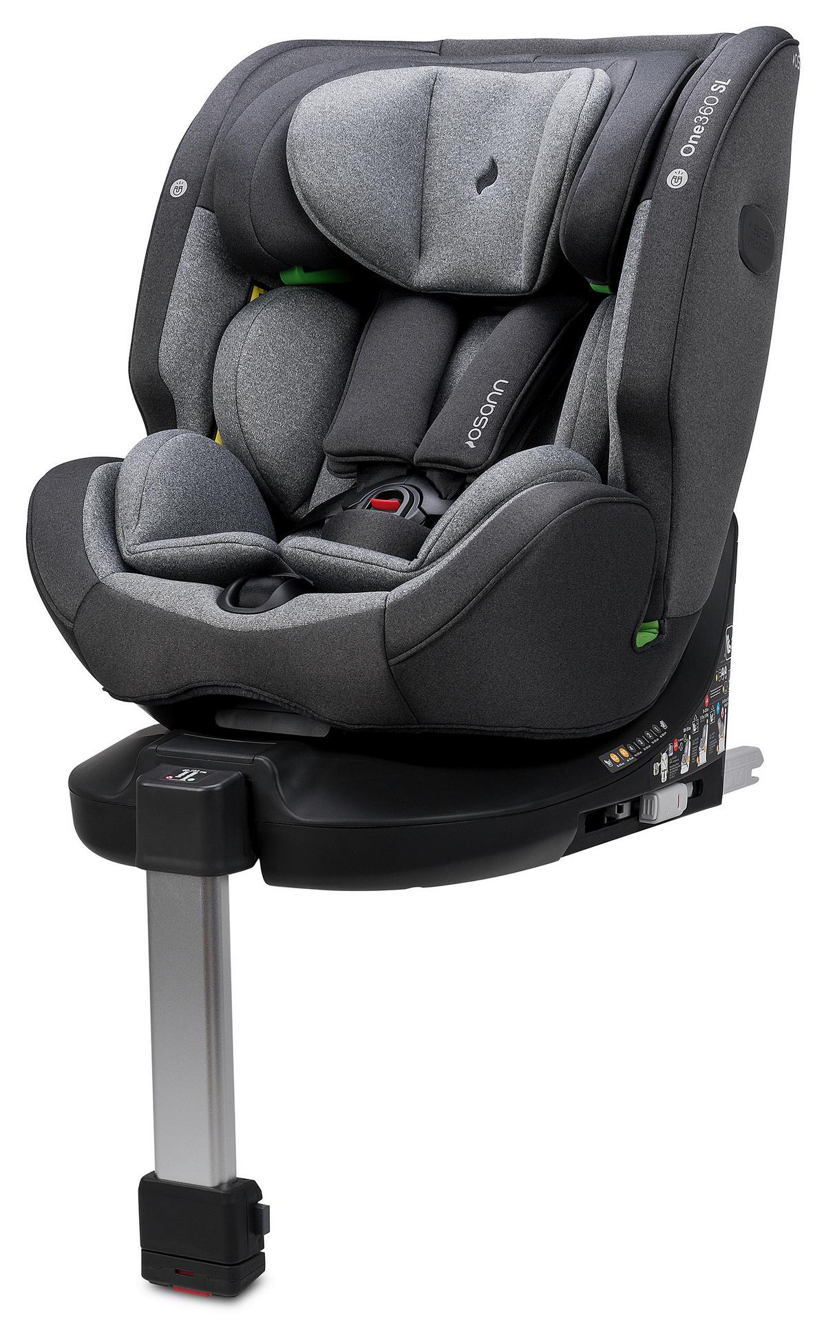 Reboarder-kindersitz Kinderautositz One360 Sl - Grau, Basics, Kunststoff (48/43cm) - Osann