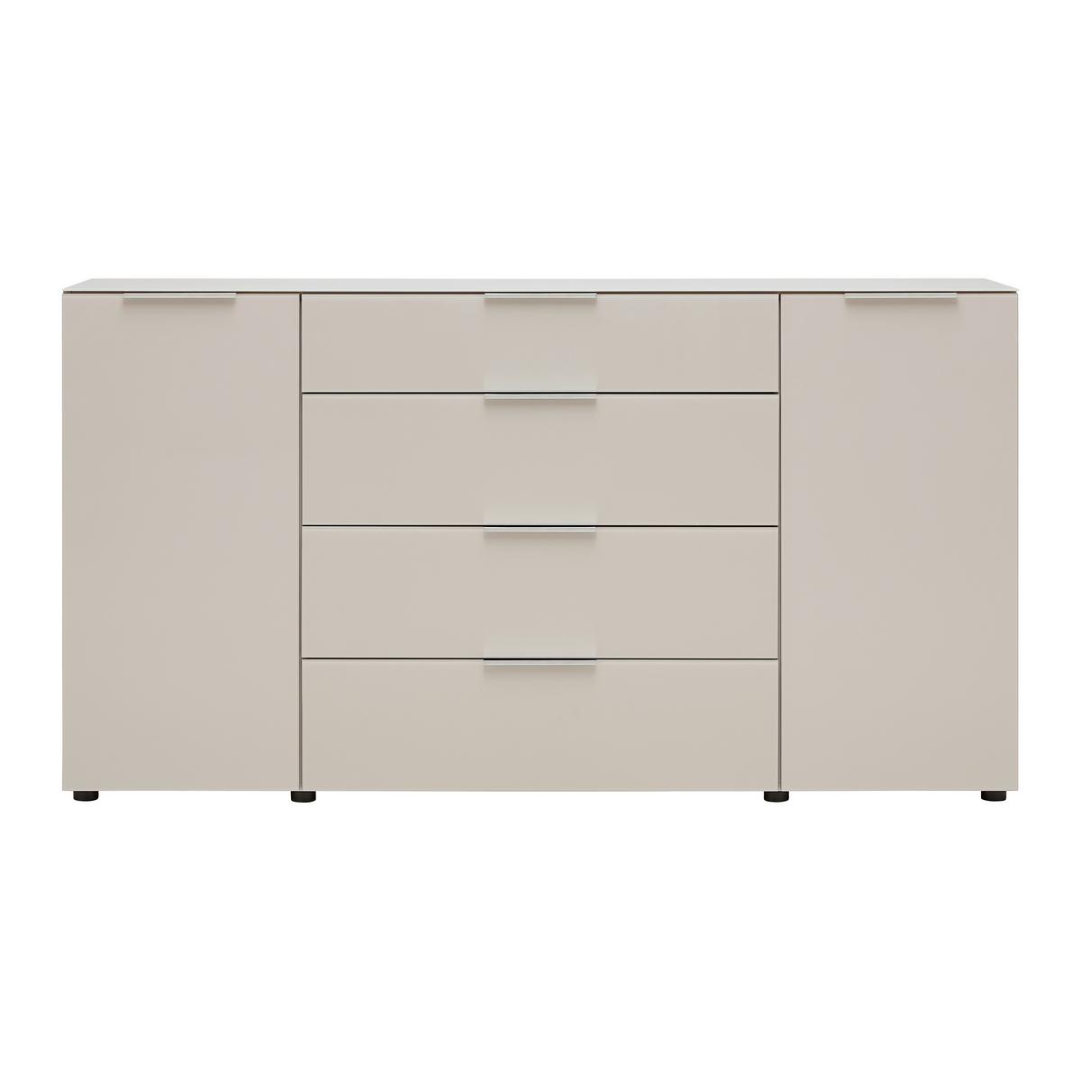 Sideboard Siena Kaschmirfarben - černá/kašmírová, Moderní, kov/kompozitní dřevo (180/99/40cm) - Mömax