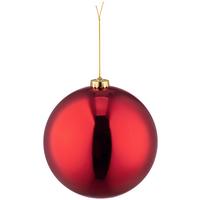 CHRISTBAUMKUGEL Liam, Rot - Rot, KONVENTIONELL, Kunststoff (15cm) - Luca Bessoni