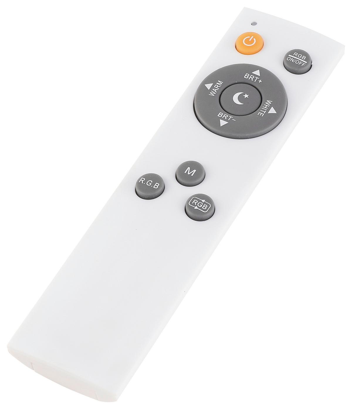 LED-Deckenleuchte Nadina - Chromfarben/Weiß, Design, Kunststoff/Metall (38/38/7cm) - Luca Bessoni