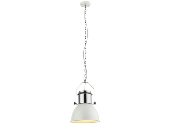Hängeleuchte 1-Flammig - Weiß, Metall (26,5/120cm) Hängeleuchte 1-Flammig - Weiß, Metall (26,5/120cm)