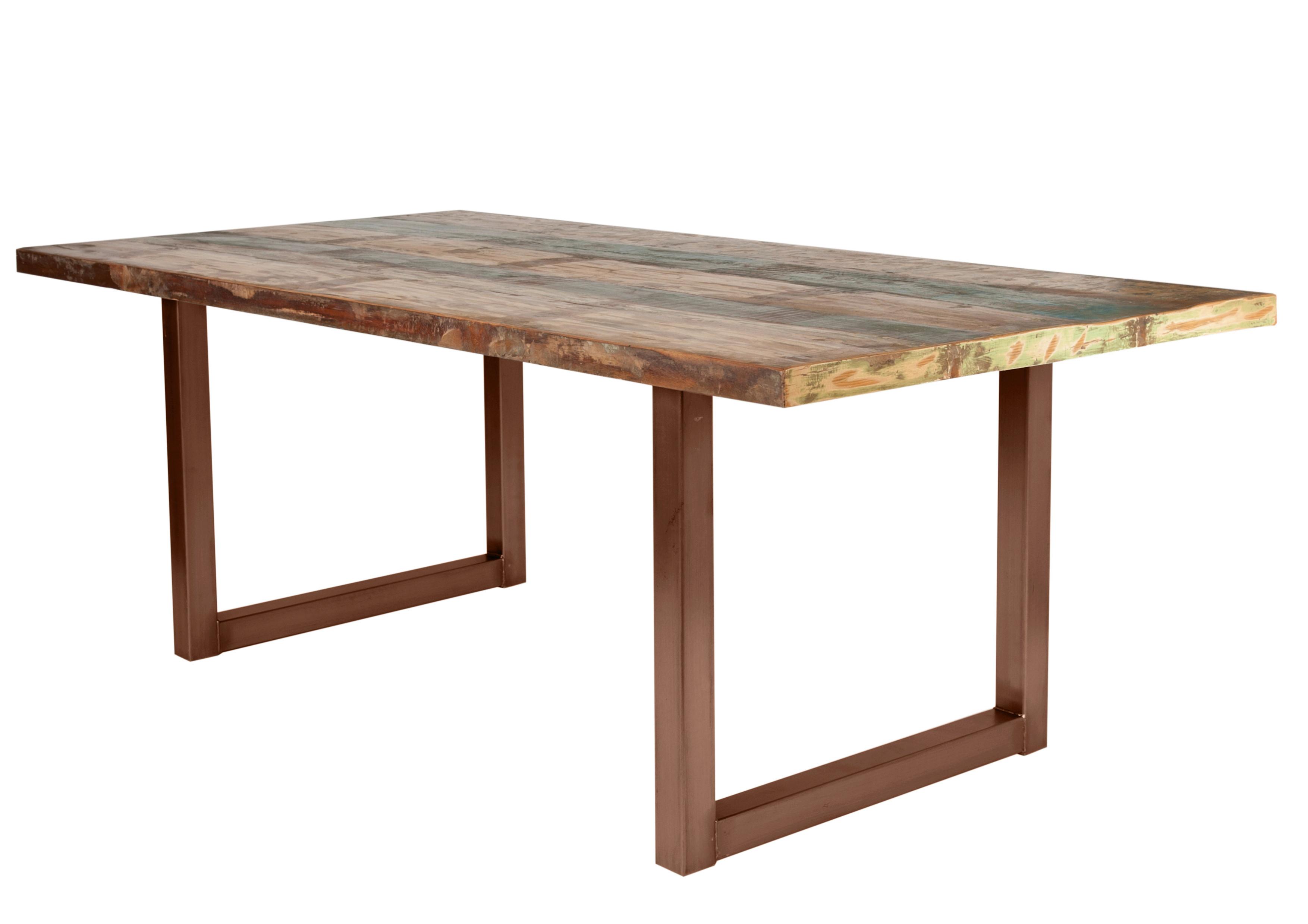 ESSTISCH Multicolor/Braun L: 240cm - Multicolor/Braun, MODERN, Holz/Metall (240/100/76,5cm) - MID.YOU
