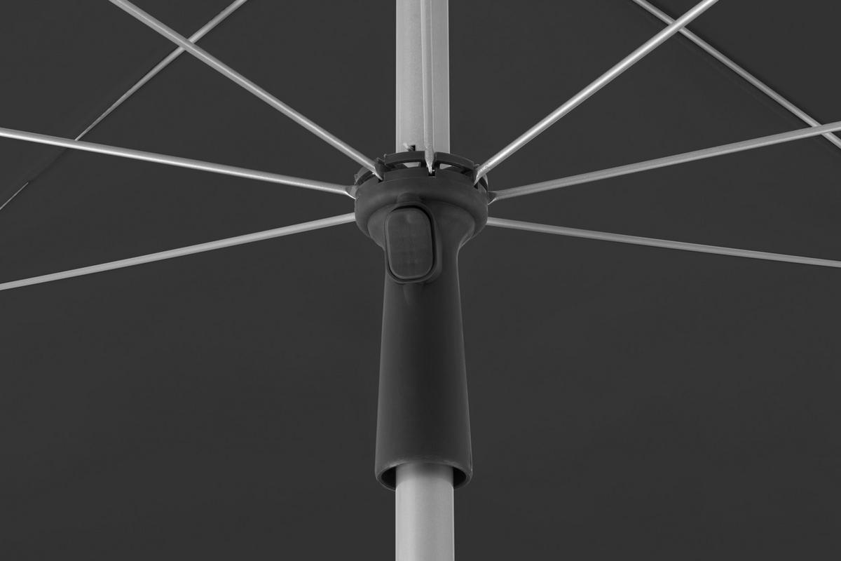Sonnenschirm Locarno BxHxT: 120x240x180 cm Anthrazit - Anthrazit/Silberfarben, Basics, Textil/Metall (120/240/180cm) - Schneider