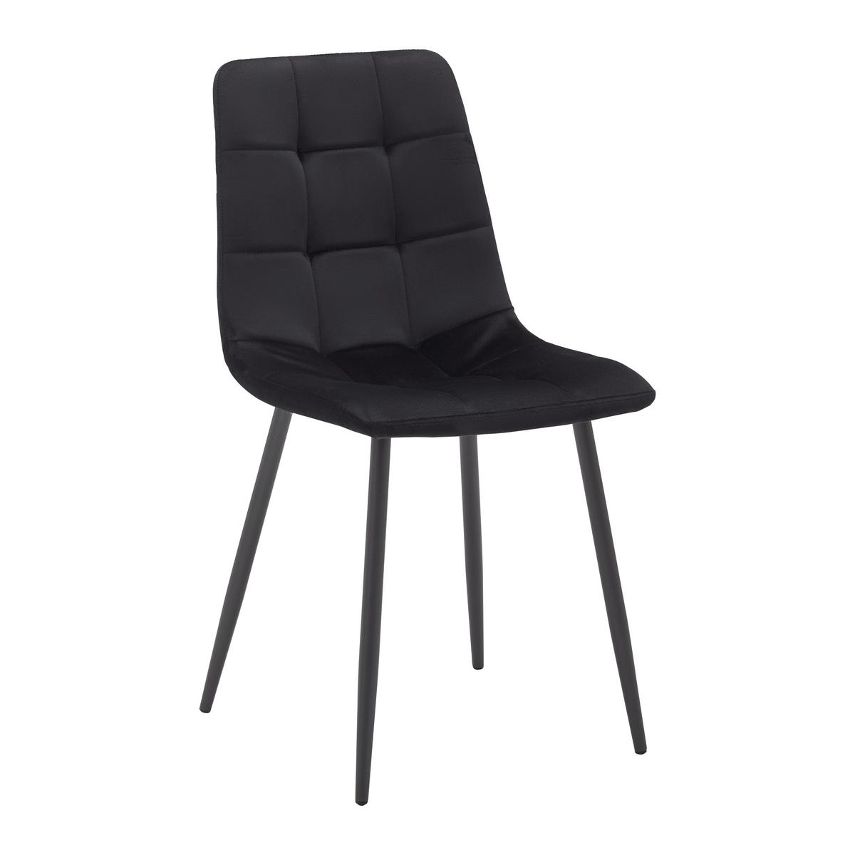 Jídelní židle RIA černá - černá, Moderní, kov/dřevo (43,5/87/54cm) - Bessagi Home