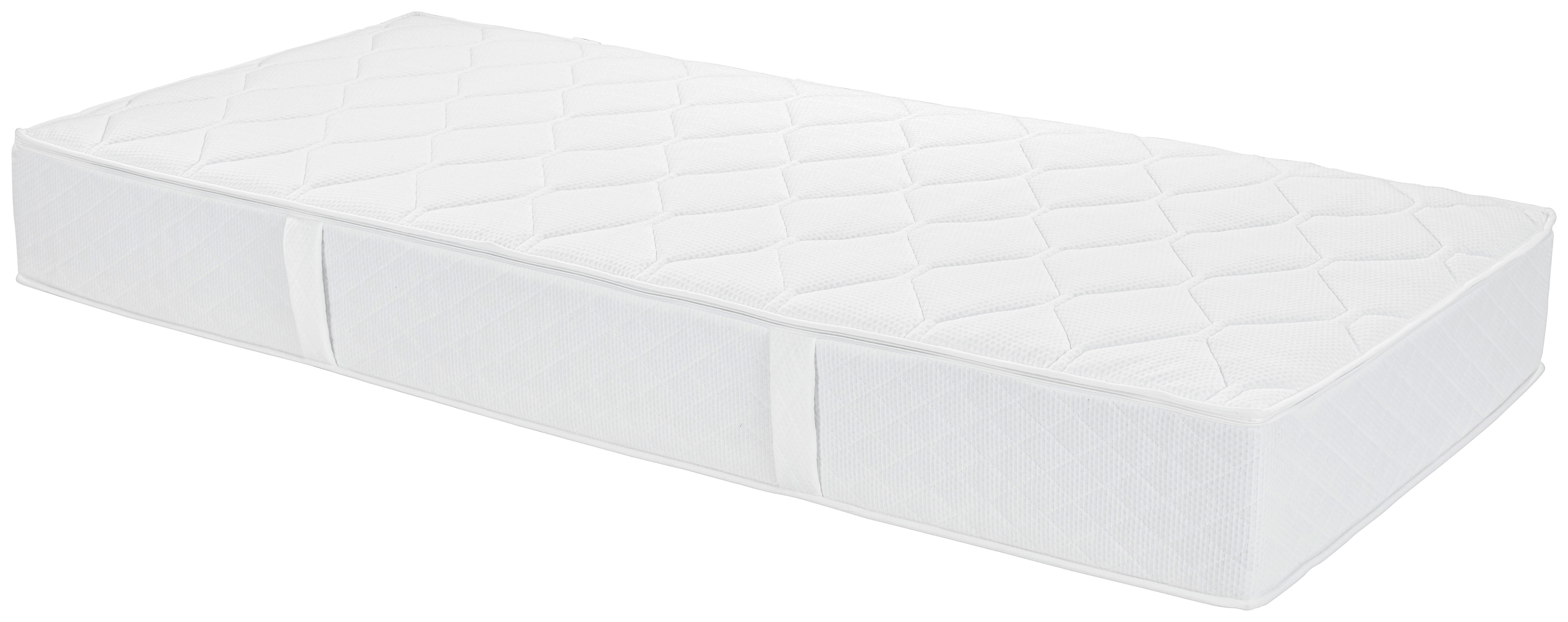 Taschenfederkernmatratze Noxira 90x200cm Mittelfest - Weiß, Textil (90/200cm) - Primatex