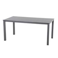 Gartentisch Metall/Kunststoff/ Holzwerkstoff L 160 cm - Anthrazit, KONVENTIONELL, Holzwerkstoff/Kunststoff (160/90/72cm) - Siena Garden